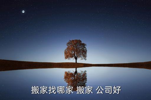  搬家找哪家 搬家 公司好