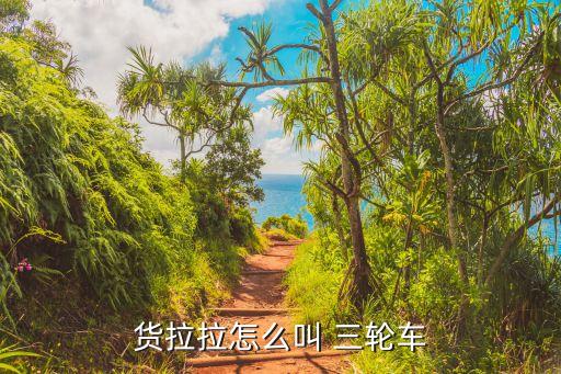 货拉拉怎么叫 三轮车