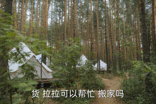 货 拉拉可以帮忙 搬家吗