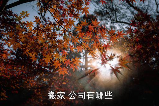  搬家 公司有哪些