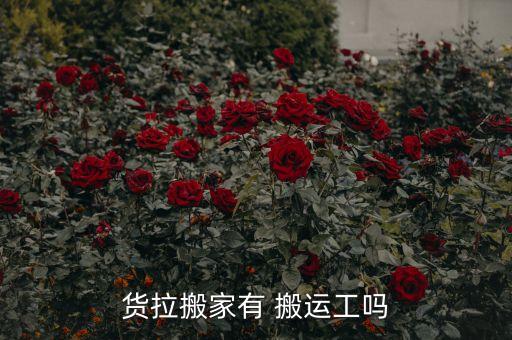 货拉搬家有 搬运工吗