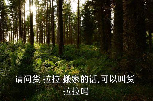 货拉拉搬家吧,货拉拉搬家推出无忧搬家业务