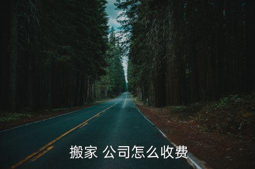  搬家 公司怎么收费