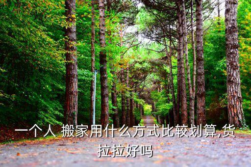 一个人 搬家用什么方式比较划算,货拉拉好吗