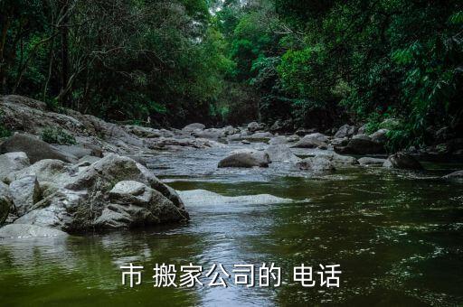 市 搬家公司的 电话