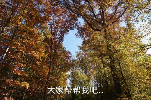 大家帮帮我吧..