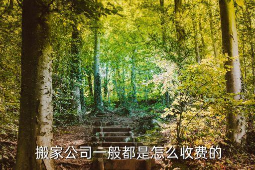  搬家公司一般都是怎么收费的