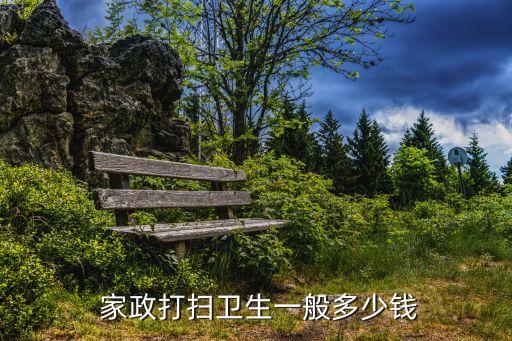  家政打扫卫生一般多少钱