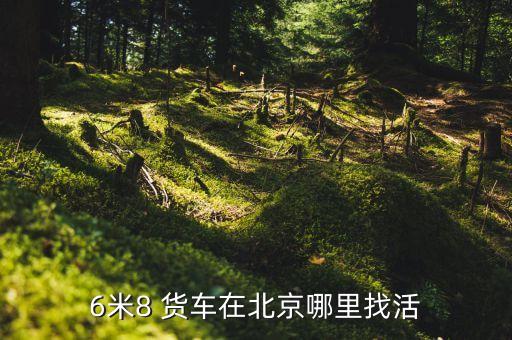 6米8 货车在北京哪里找活