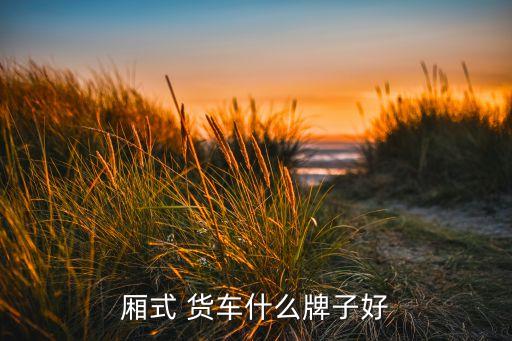 厢式 货车什么牌子好