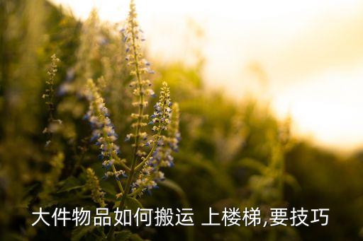 大件物品如何搬运 上楼梯,要技巧