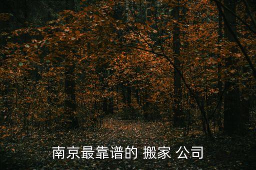 南京最靠谱的 搬家 公司
