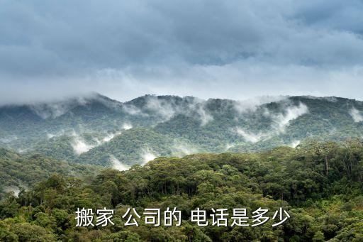  搬家 公司的 电话是多少