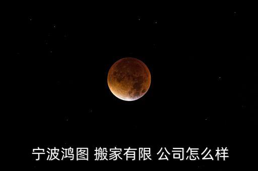  宁波鸿图 搬家有限 公司怎么样