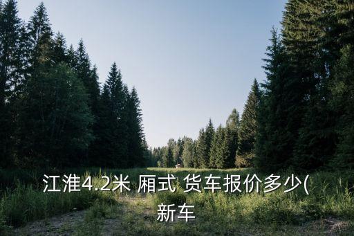 江淮4.2米 厢式 货车报价多少(新车
