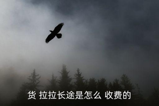货 拉拉长途是怎么 收费的
