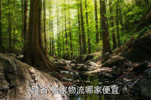 跨省 搬家物流哪家便宜