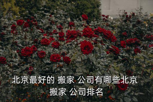丰台区搬家公司哪家好一点,北京丰台区搬家公司电话