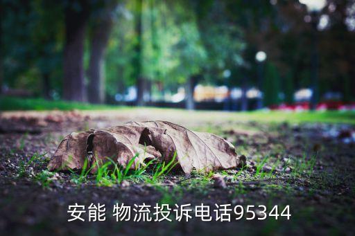  安能 物流投诉电话95344