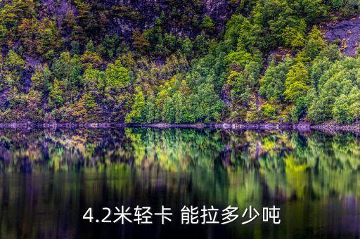  4.2米轻卡 能拉多少吨