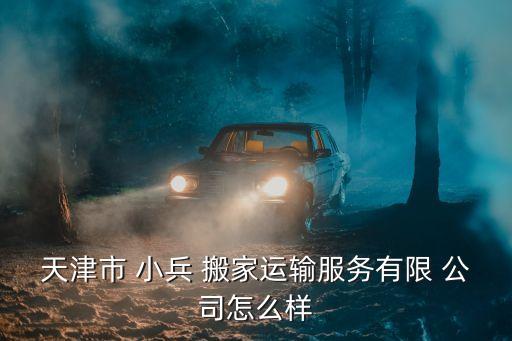 天津市 小兵 搬家运输服务有限 公司怎么样