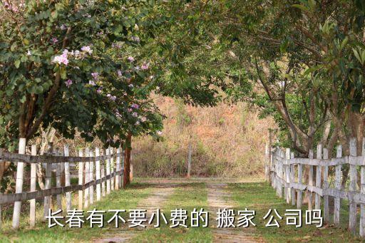  长春有不要小费的 搬家 公司吗