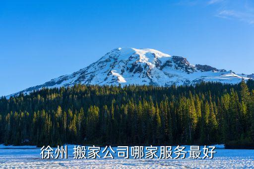  徐州 搬家公司哪家服务最好