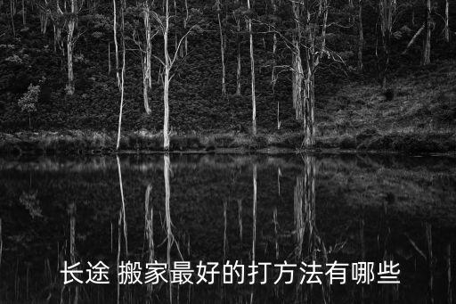  长途 搬家最好的打方法有哪些