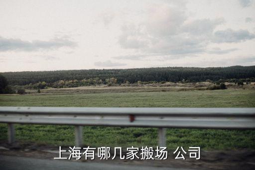 上海有哪几家搬场 公司