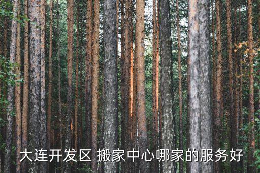  大连开发区 搬家中心哪家的服务好