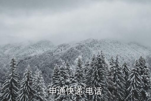 申通快递 电话