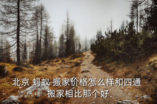 北京 蚂蚁 搬家价格怎么样和四通 搬家相比那个好