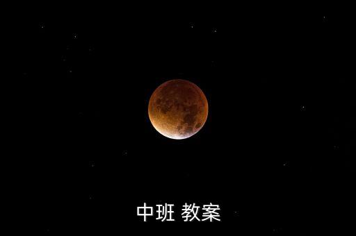 中班 教案