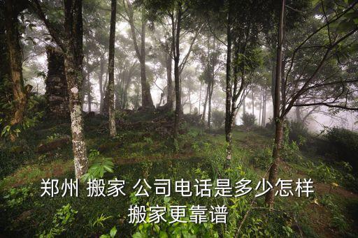  郑州 搬家 公司电话是多少怎样 搬家更靠谱
