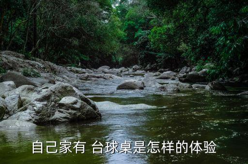 自己家有 台球桌是怎样的体验