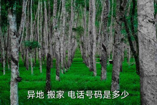 异地 搬家 电话号码是多少