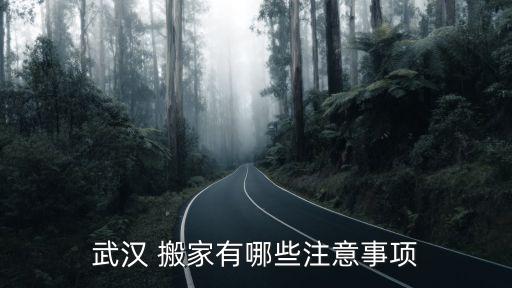武汉 搬家有哪些注意事项