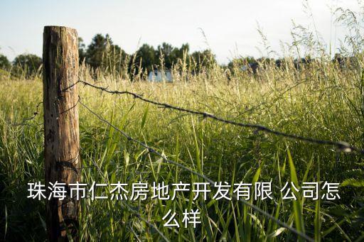  珠海市仁杰房地产开发有限 公司怎么样