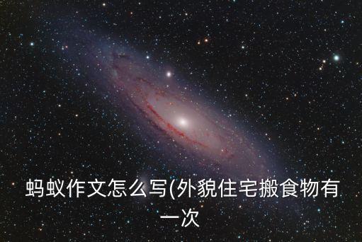  蚂蚁作文怎么写(外貌住宅搬食物有一次