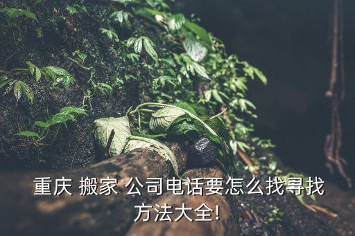 重庆城口县附近搬家公司,附近搬家公司电话,24小时服务!