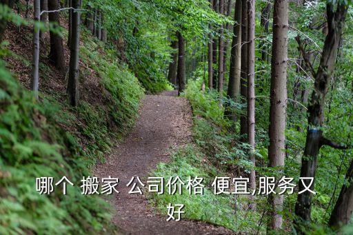 哪个 搬家 公司价格 便宜,服务又好