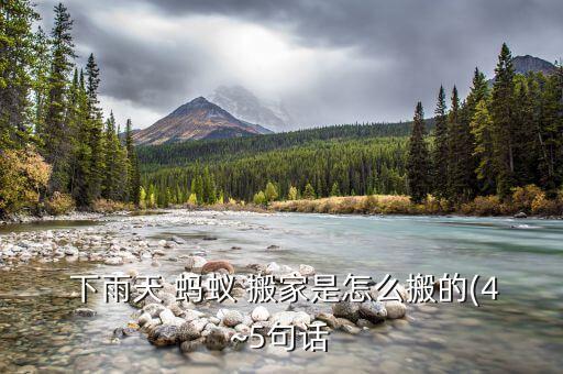  下雨天 蚂蚁 搬家是怎么搬的(4~5句话