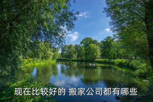 现在比较好的 搬家公司都有哪些