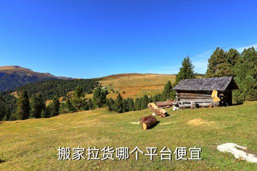  搬家拉货哪个平台便宜