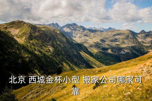 北京 西城金杯小型 搬家公司哪家可靠