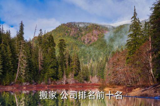  搬家 公司排名前十名