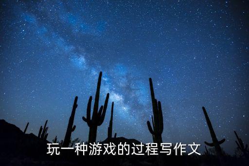 玩一种游戏的过程写作文