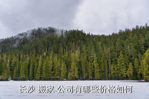  长沙 搬家 公司有哪些价格如何