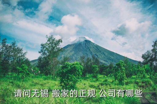 请问无锡 搬家的正规 公司有哪些