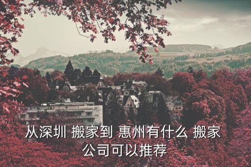 惠州正规搬家公司简介,惠州江北搬家公司